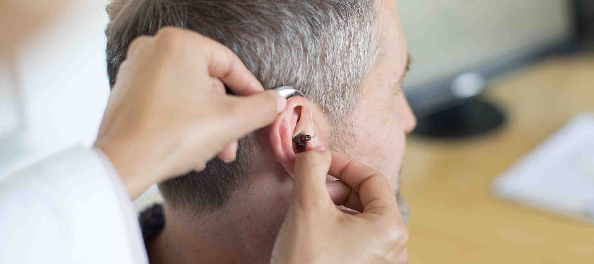 Receiver In The Ear (RITE) Hearing Aid with Hearing Health Center - Hero
